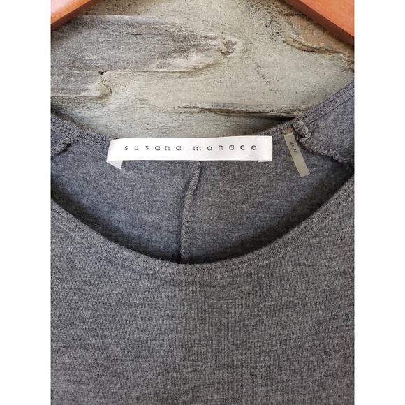 Susana Monaco Grey Midi Dress Sleevless - Picture 2 of 3